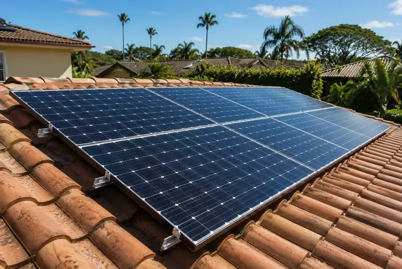 Installation de panneaux solaires à Gagnières